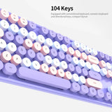 Mofii Sweet Keyboard Mouse Combo Mixed Color 2.4G Wireless Keyboard Mouse Set