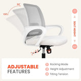 Ergonomic Mesh Office Chair with Lumbar Support Adjustable Height Swivel Wheels