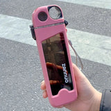 1pc, square water bottle, 12oz （350ml）， leak proof water cup