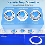 Twin Tub Portable Washing Machine for Home, Camping, RVs -