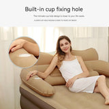 2 Persons Inflatable Mattress Camping Folding Home Indoor Outdoor
