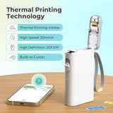 Label Maker Machine with Tape, P21 Bluetooth Label Printer with 3 Tapes, Wireless Mini Label Makers with Multiple Templa