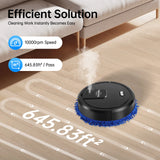 Auto Smart Robotic Mopping Machine Wet Dry Dual Use 10000RPM 60min