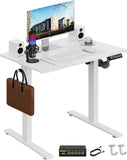 Electric Standing Desk 32x24 Inches Adjustable Height Sit Stand Desk with Splice Board