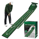 Portable Golf Putting Mat with Auto Ball Return for Home and Office