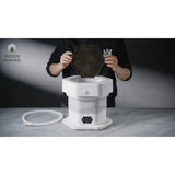 Portable 12L Folding Washing Machine for Baby Clothes Underwear Delicates - Foldable Quiet Space