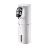 Automatic LED 320ML Liquid Foam Soap Dispenser 5 Adjustable Levels Rechargeable Soap Device Can Wall Mount for Bathroom Kitchen