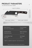 SHANGDAO 7"Deba Knife, Hand Forged Cleaver Butcher Knife for Meat Cutting