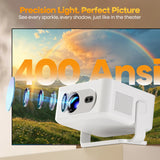 400ANSI WiFi6 Projector Support 8K Full HD Home Outdoor Cinema HY300