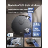 Robotic vacuum for home use, ABS plastic with liftable mop and brushes