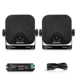 Herdio 4''  Waterproof Speaker Bluetoot Marine 100W Heavy Duty Boat Surface Mounted For Camper Skid Steer