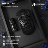 ATTACK SHARK R5 Ultra 8K Carbon Fiber Wireless Gaming Mouse with 42000 DPI-PAW3950 MAX Sensor