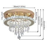 VETRULUS Luxury Crystal Chandelier Lustre Design Gold Modern Led Ceiling Light