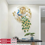 36.6 * 25.6in Modern Wall Clock Metal Creative Wall Watch Silent Wall Clock