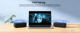 JUOVI Portable Bluetooth 6.0 TWS Pairing Wireless Speaker for Home Outdoor