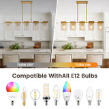 5-Light Luxury Gold Chandeliers for Living Room K9 Crystal Chandelier Fixture
