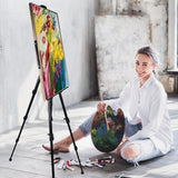 66-Inch Adjustable Metal Easel Stand for Painting, Displaying & Drawing - Lightweight Portable for Tabletop