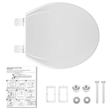 Elongated Toilet Seat with Quick-Release And Quick-Attach Plastic Toilet Seat with Soft Close
