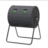 Compost Bin Outdoor 37.5 Gallon All-Season Dual Chamber Tumbling for Garden, Kitchen