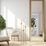 10pcs 3 Arm Gold Candelabra for Table 34in Tall Metal Candlestick Holder