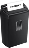 10-Sheet Cross Cut Paper Shredder, 5.5 Gal Home Office Heavy Duty for Credit Card