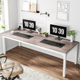 Tribesigns 78.7 Inches Extra Long Computer Desk 2 Person Desk, Double Long Desk