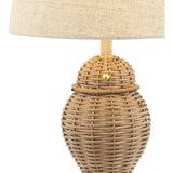 Set of 2 Bohemian Rustic Iron LED Table Lamp, Nightstand Lamp for Bedroom