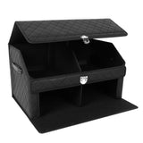 Double-Layer Car Trunk Organizer with Magnetic Lock Storage Organizers Collapsible Car Storage Bin