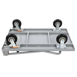 2000lbs Industrial Silver Flat Dolly Cart Heavy-Duty Iron Hand Truck