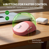 SGIAWETA-Wireless Keyboard and Mouse Combo, Typewriter Keyboard with Magnetic Wrist Rest,