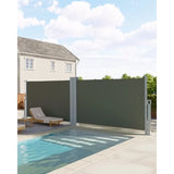 Retractable Side Awning for Patio Water UV Resistant Retractable Privacy Screen