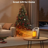 Portable Electric Space Heater for Office/Home - 1500W/750W Thermostat