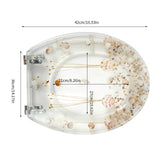 Beautiful Resin Toilet Seat Cover Stainless Steel Slow Down