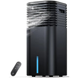 Evaporative cooler in gray, compact 24.4 design with 4 modes for bedroom