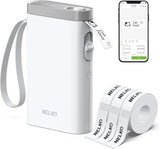 Label Maker Machine with Tape, P21 Bluetooth Label Printer with 3 Tapes, Wireless Mini Label Makers with Multiple Templa