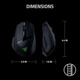 Portable Ergonomic Wireless Gaming Mouse: 10 Customizable Controls