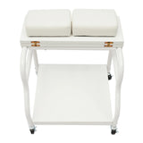 Portable Foot Baths Trolley Footbath Cart Nail Stool with Wheels For Foot Manicure Massage Rest