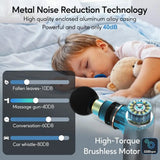 Silent Full-Metal Deep Tissue Massage Gun for Athletes, Portable for Travel