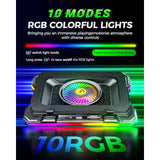 RGB Gaming Laptop Cooling Pad with 5.5 Turbo Fan Rapid Cooling