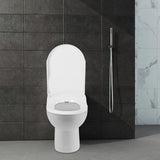 White D-Type PP Non-Electric Bidet Toilet Seat for Elongated