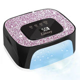 Rechargeable UV/LED Nail Lamp with Auto Sensor Portable Cordless Gel Nail Dryer Light 4 Timings and Diamond