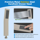 10'' High Pressure Rainfall Shower Head with Handheld Spray Showerhead