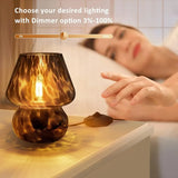 Mushroom Lamp Small Vintage Table Lamp for Bedroom Set of 2 Nightstand