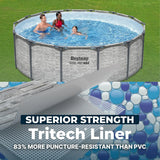 Steel Pro MAX 14' x 48"Outdoor Swimming Pool Set with Filter Pump, Ladder