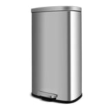 8 Gallon / 30L Step Trash Can, Stainless Steel Garbage Bin Removable