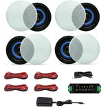 Herdio 4 " 320 Watts 2-Way Bluetooth Ceiling Speakers For Home Theater System Living Room