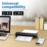 Portable Printer Wireless Inkless Thermal Printer A4 Bluetooth
