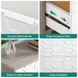 Tribesigns 2-Drawer File Cabinet, Lateral Filing Cabinet for A4/Letter/Legal Size, Office Storage Cabinet