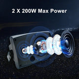 STUDIOFINIX 400W 6.5 Inch Passive Wired Waterproof Speaker 2Way WallMounted with Powerful