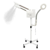 750W Professional 3-in-1 Dual-Head Facial Steamer w/LED Light & Magnifying Glass,